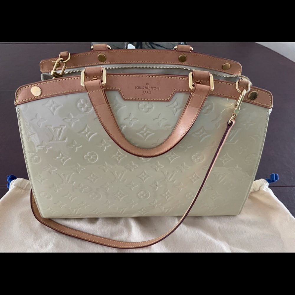 Louis Vuitton Cream and Tan Women's Bag
